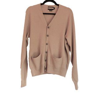 Tan Rugby Ralph Lauren  Cashmere V Neck Cardigan